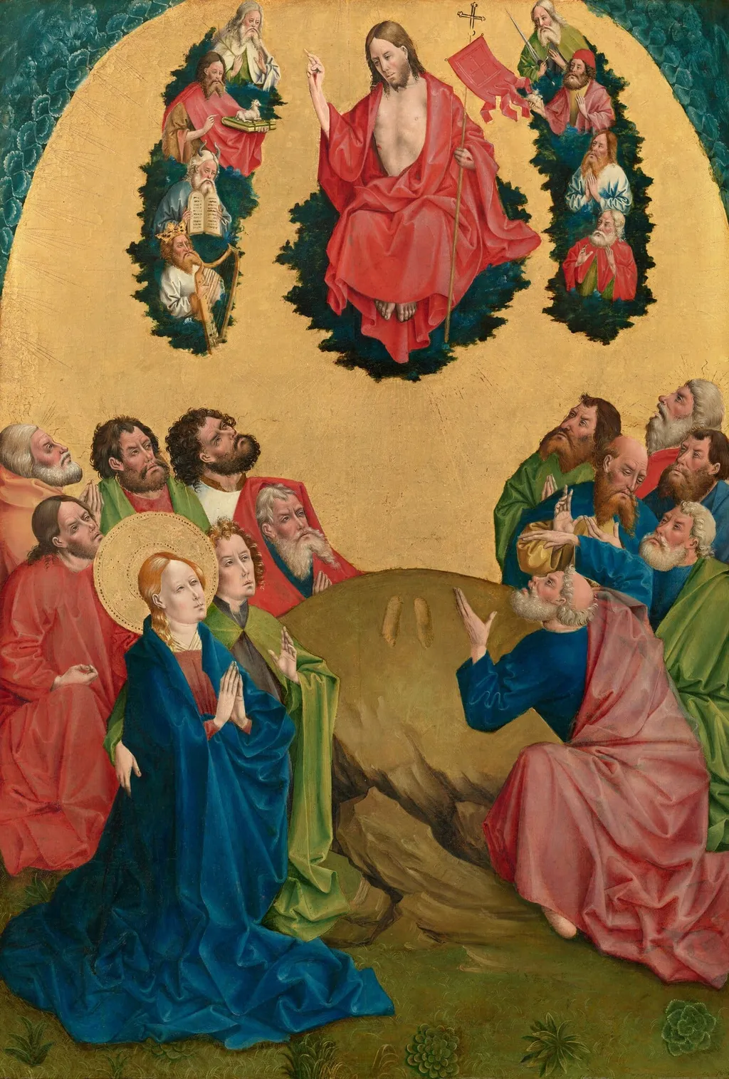 The Ascension, by Johann Koerbecke, oil, 1456