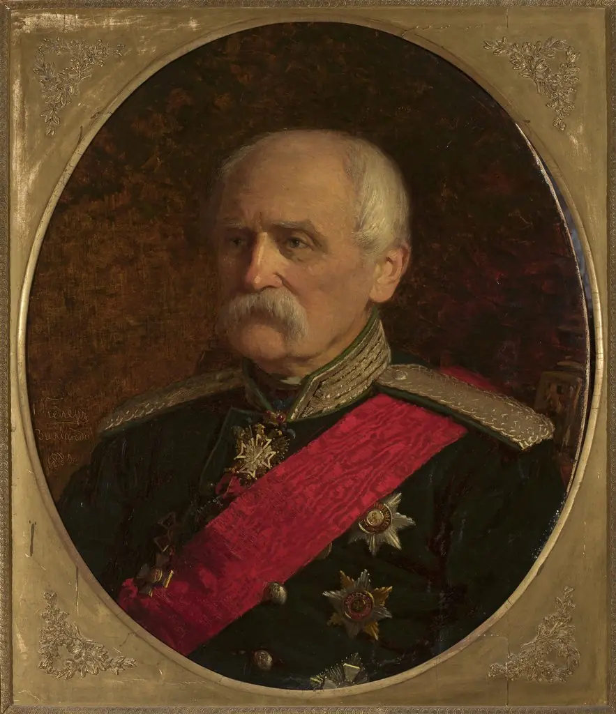 Portrait of major general Stanisław Kierbedź, engineer, by Johann Köler