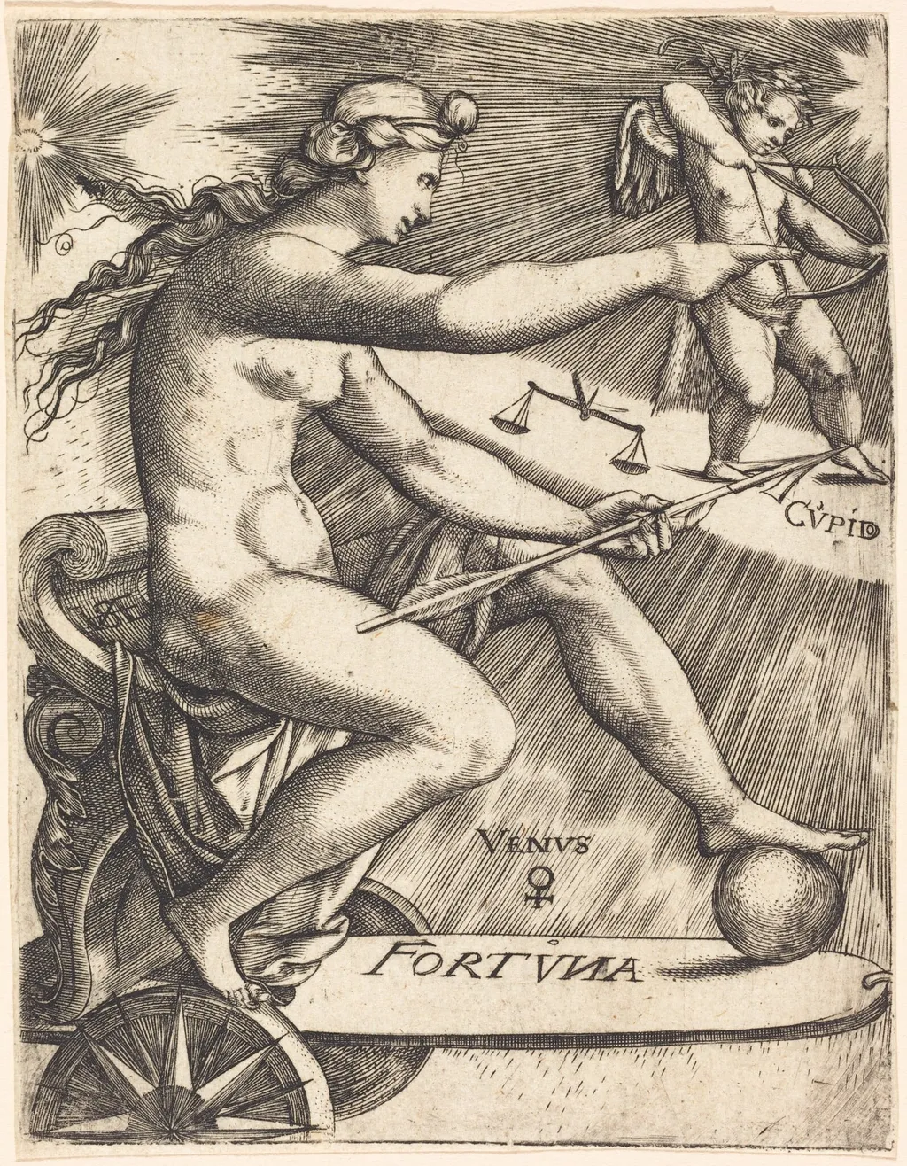Venus, by Johann Ladenspelder, ink, 1536