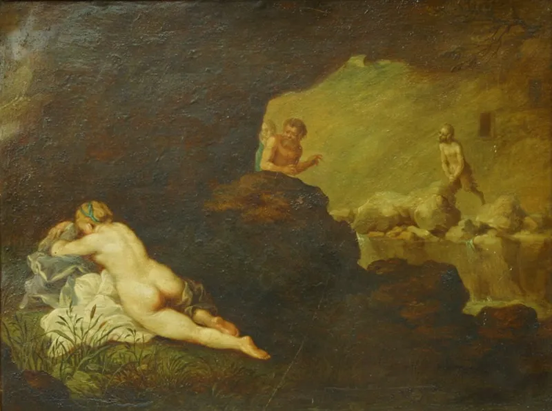 Sleeping Nymph, by Johann Liss, unspecified, 1620