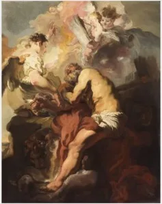 The Vision of Saint Jerome, by Johann Liss, oil, 1623