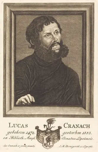 Lucas Cranach, by Johann Martin Bernigeroth