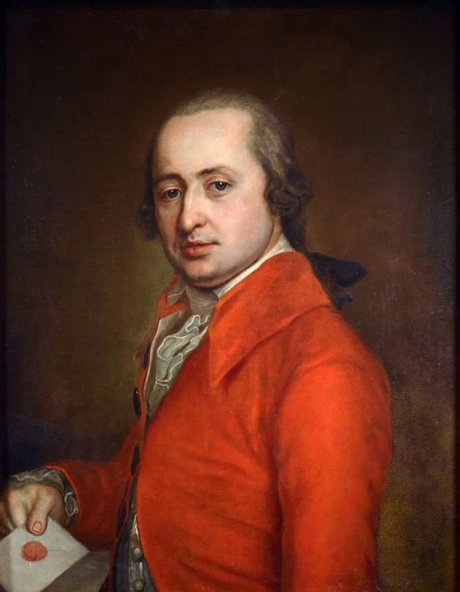 Portret de bărbat, by Johann Martin Stock