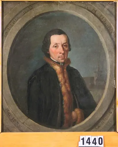 Preotul Petrus Melas, by Johann Martin Stock