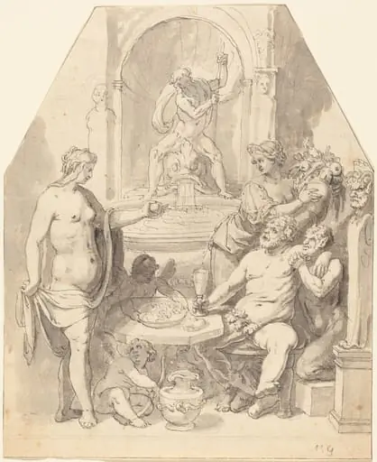 Without Ceres and Bacchus, Venus Freezes, by Johann Matthias Kager