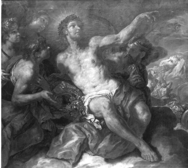 Allegorie auf die Zeit, by Johann Michael Rottmayr