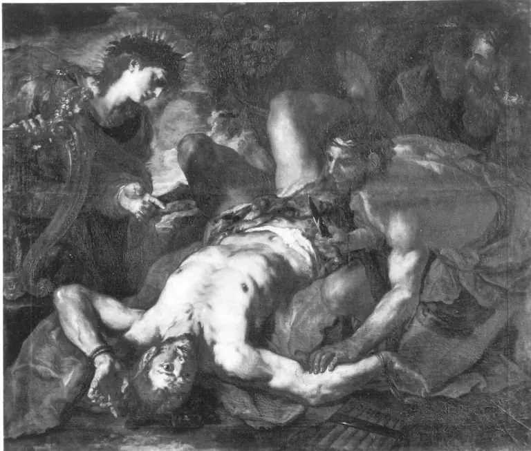 Apoll schindet Marsyas, by Johann Michael Rottmayr