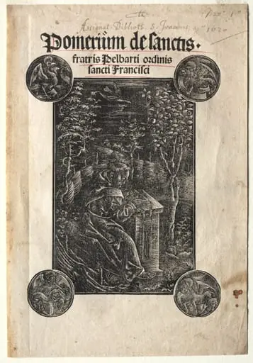 Pelbart of Temesvar Studying in a Garden