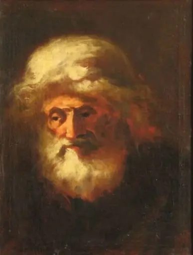 Portret de bătrân, by Johann Peter Brandel
