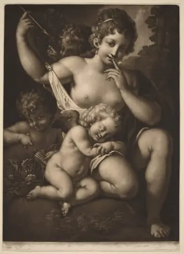 Venus and Amor, by Johann Peter Pichler