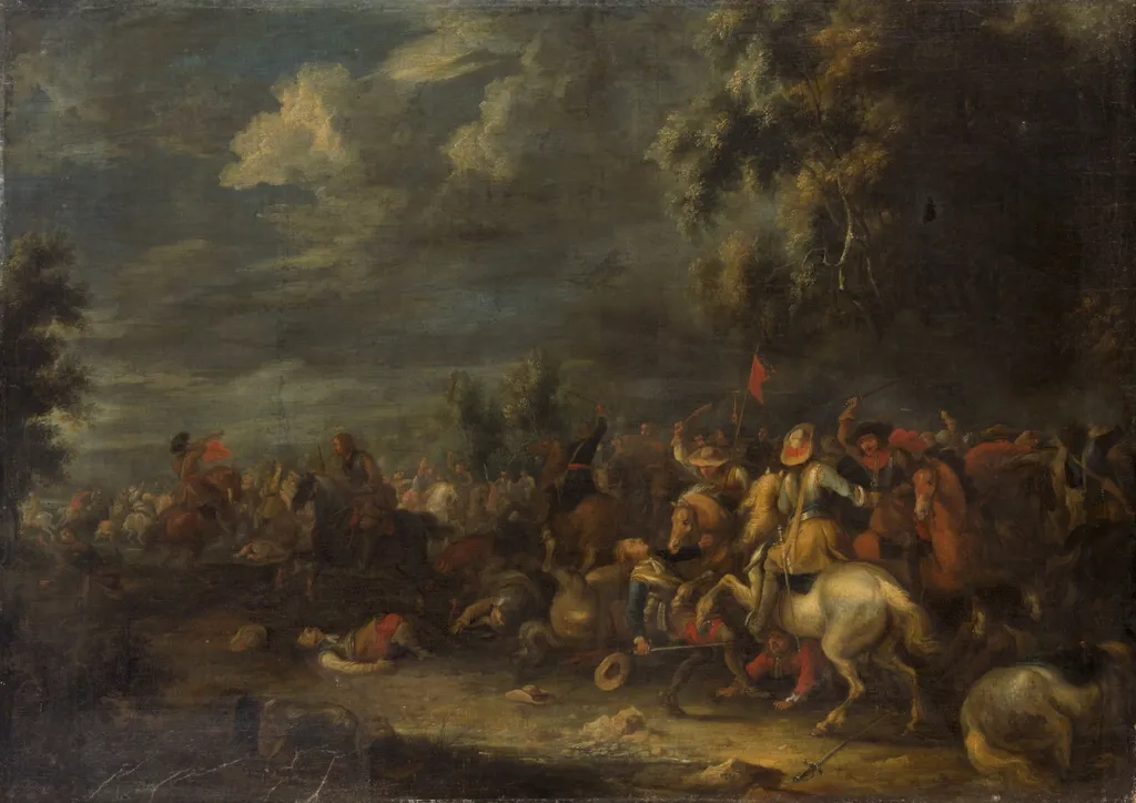 Reitergefecht, by Johann Philipp Lemke, unspecified, 1681