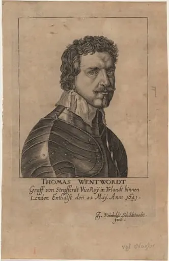 Thomas Wentworth, Earl of Strafford, by Johann Reinhold Schildknecht