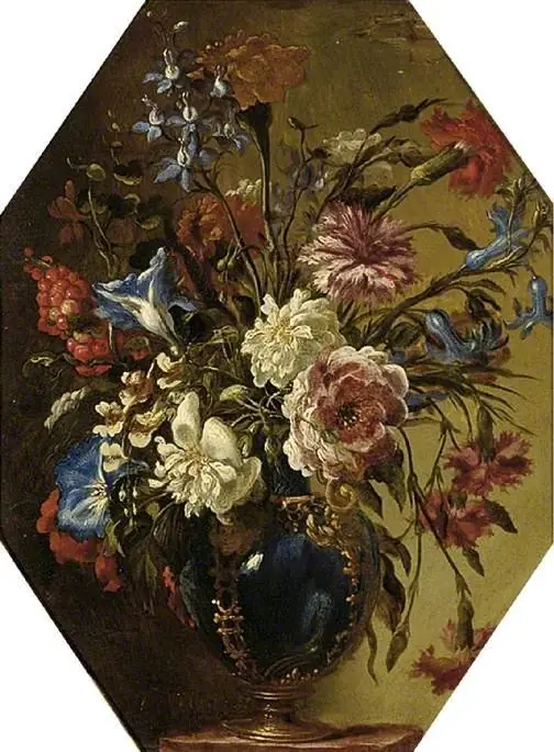 A vase of flowers, by Johann Rudolf Byss