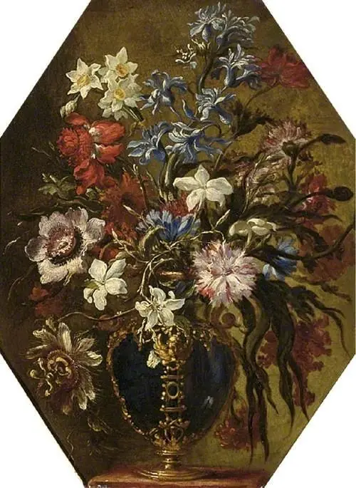 A vase of flowers, by Johann Rudolf Byss