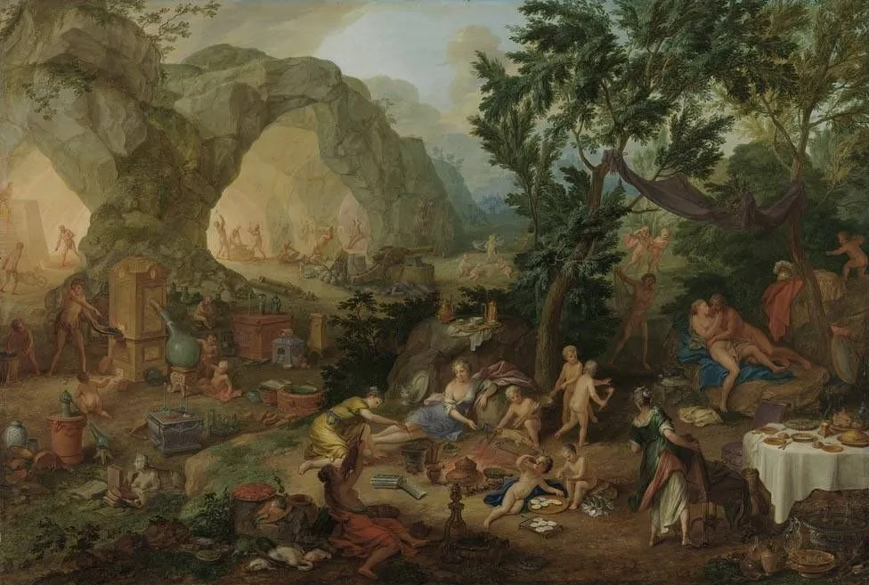 Das Feuer (aus der Folge der Vier Elemente), by Johann Rudolf Byss, unspecified, 1710