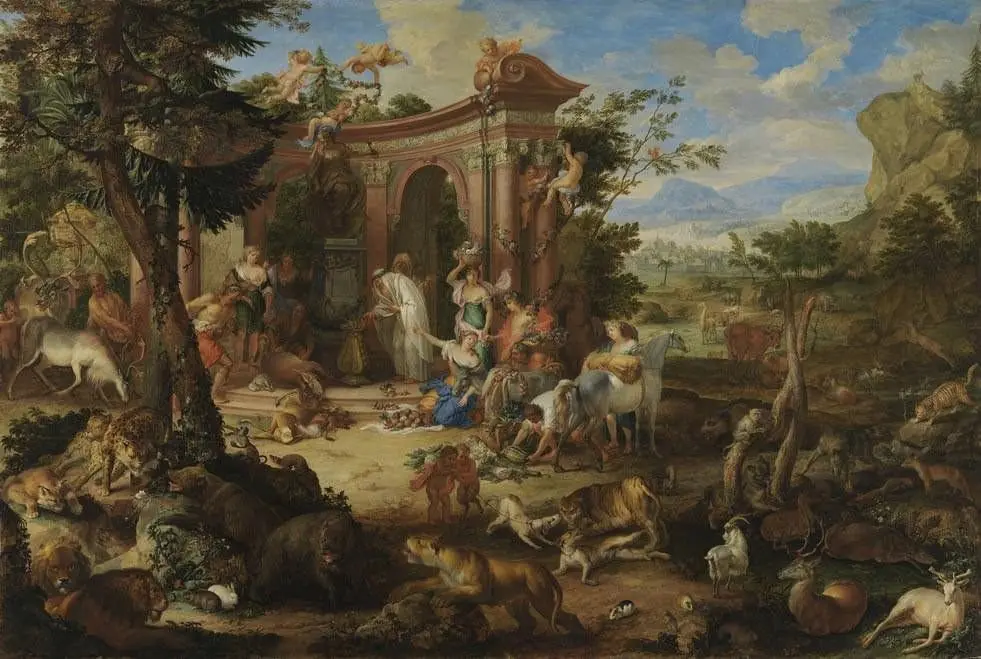 Die Erde (aus der Folge der Vier Elemente), by Johann Rudolf Byss