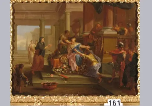 Sinuciderea Didonei. Pandant: Antiochus pe patul de suferință., by Johann Rudolf Byss