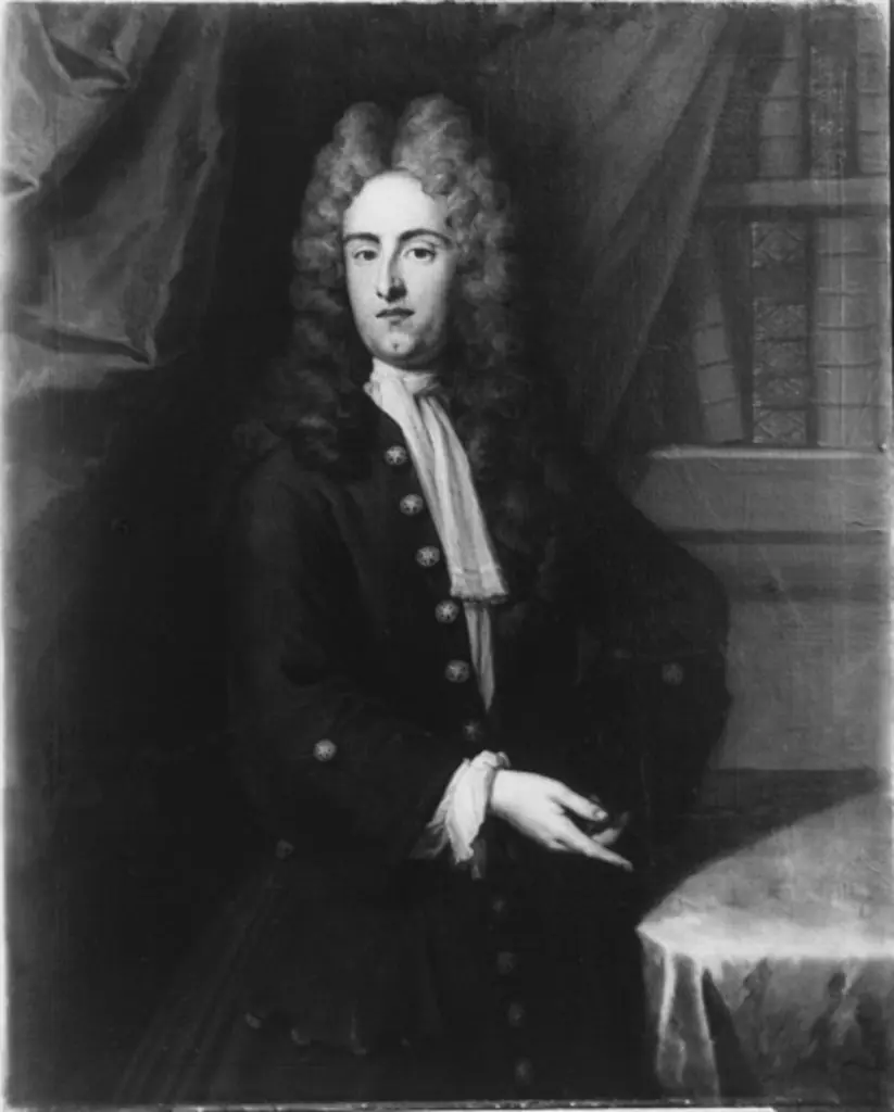 Dr. med. Rudolf Lavater in seiner Bibliothek, by Johann Rudolf Schmutz
