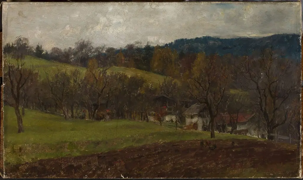 Autumn landscape, by Johann Sperl