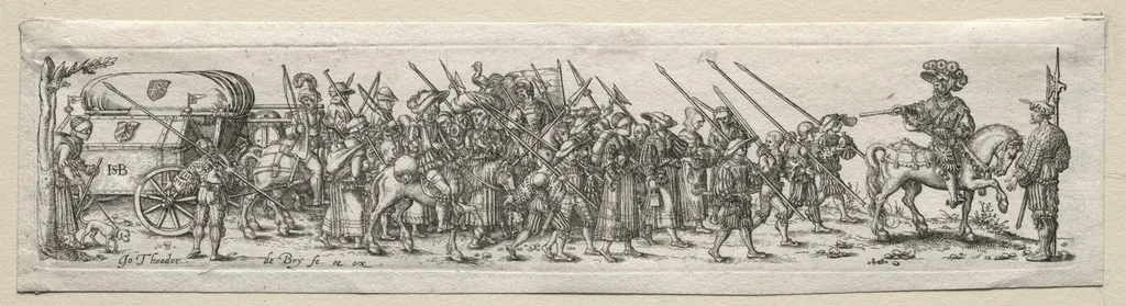 The Baggage Train with the Sergeant Major, by Johann Theodor de Bry, 1604