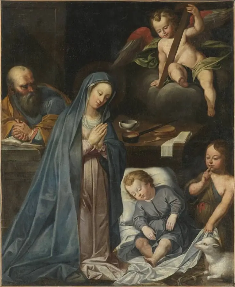 Heilige Familie mit Johannesknaben (Kopie nach), by Johann Ulrich Loth