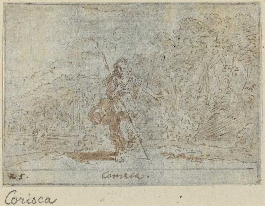 Кориска, by Johann Wilhelm Baur, ink, 1640