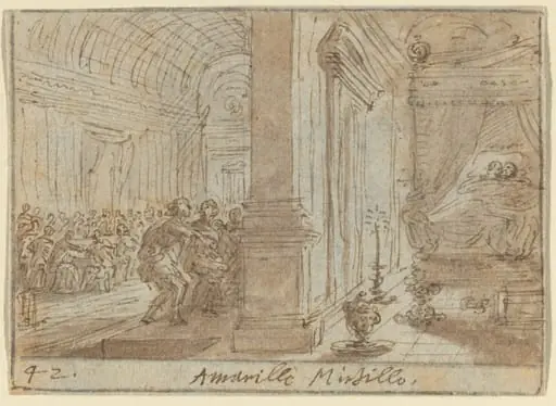 Amarilli and Mirtillo, by Johann Wilhelm Baur