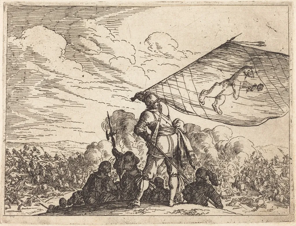 Capricci di varie battaglie, by Johann Wilhelm Baur, ink, 1635
