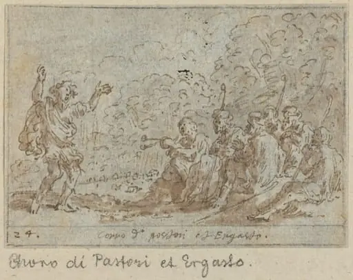 Chorus of Shepherds and Ergasto, by Johann Wilhelm Baur