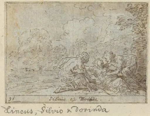 Linco, Silvio and Dorinda, by Johann Wilhelm Baur