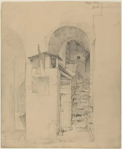 Ruined Stairs at Neuss, by Johann Wilhelm Schirmer
