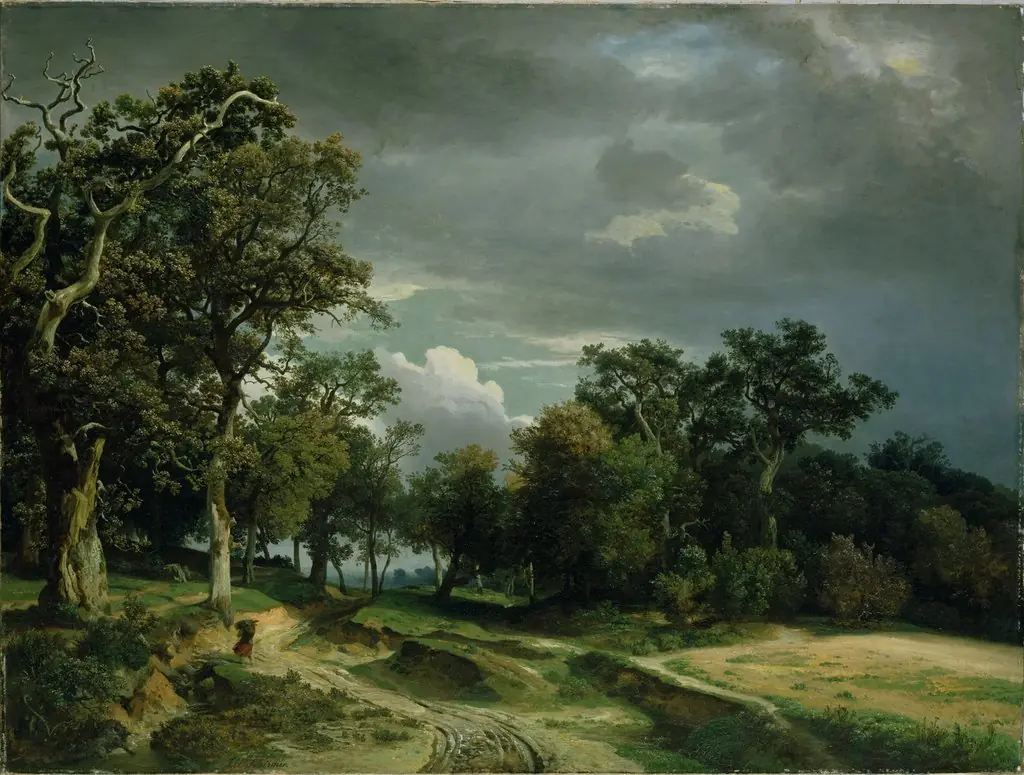 The Path on the Edge of the Wood, by Johann Wilhelm Schirmer