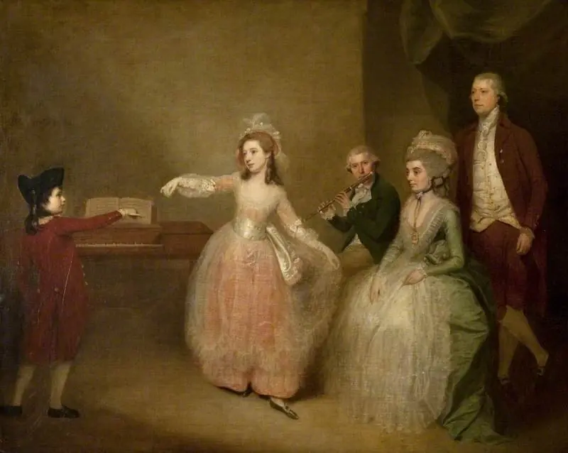 A Family Party: The Minuet, by Johann Zoffany