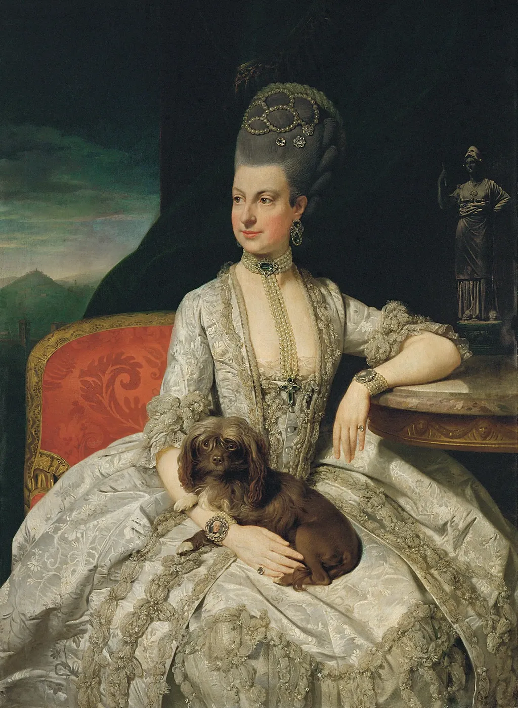 Archduchess Maria Christina, Duchess of Teschen, (1742-1798), by Johann Zoffany, oil, 1788