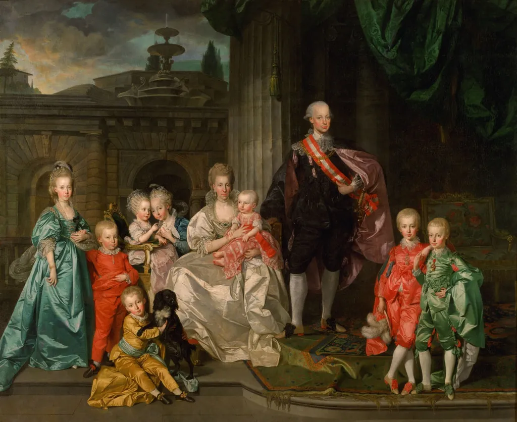 Leopold I, Grand Duke of Tuscany with his wife Maria Luisa and their children, by Johann Zoffany, oil, 1788