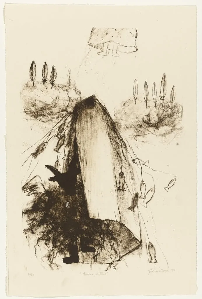 Untitled, by Jóhanna Boga, ink, 1982