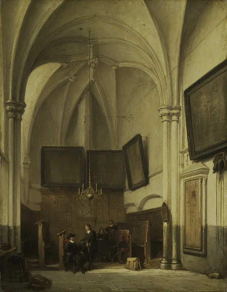 Vestry of the Church of St Stephen in Nijmegen, by Johannes Bosboom