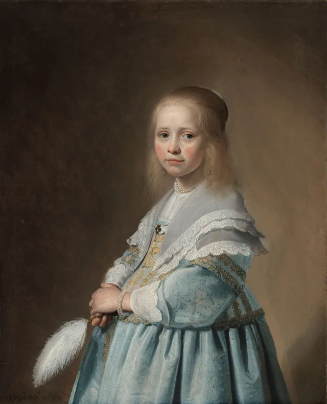 Portrait of a Girl Dressed in Blue