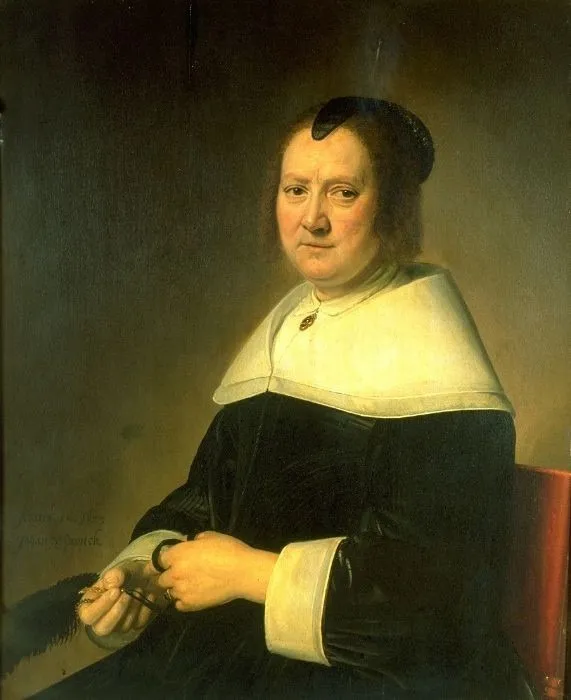 Portrait of Aeltje Dirkz Pater, by Johannes Cornelisz Verspronck, oil, 1653