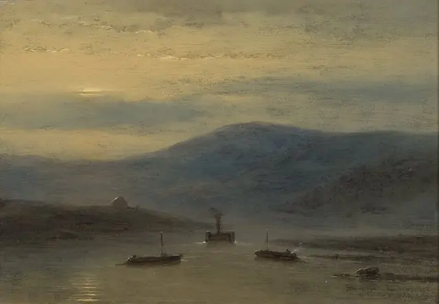 'Souvenir du Rhin', by Johannes Franciscus Hoppenbrouwers