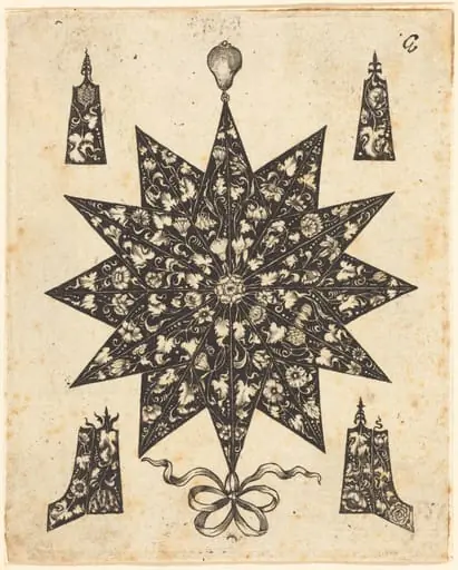 Star Embellished with Flowers, by Johannes Hanias