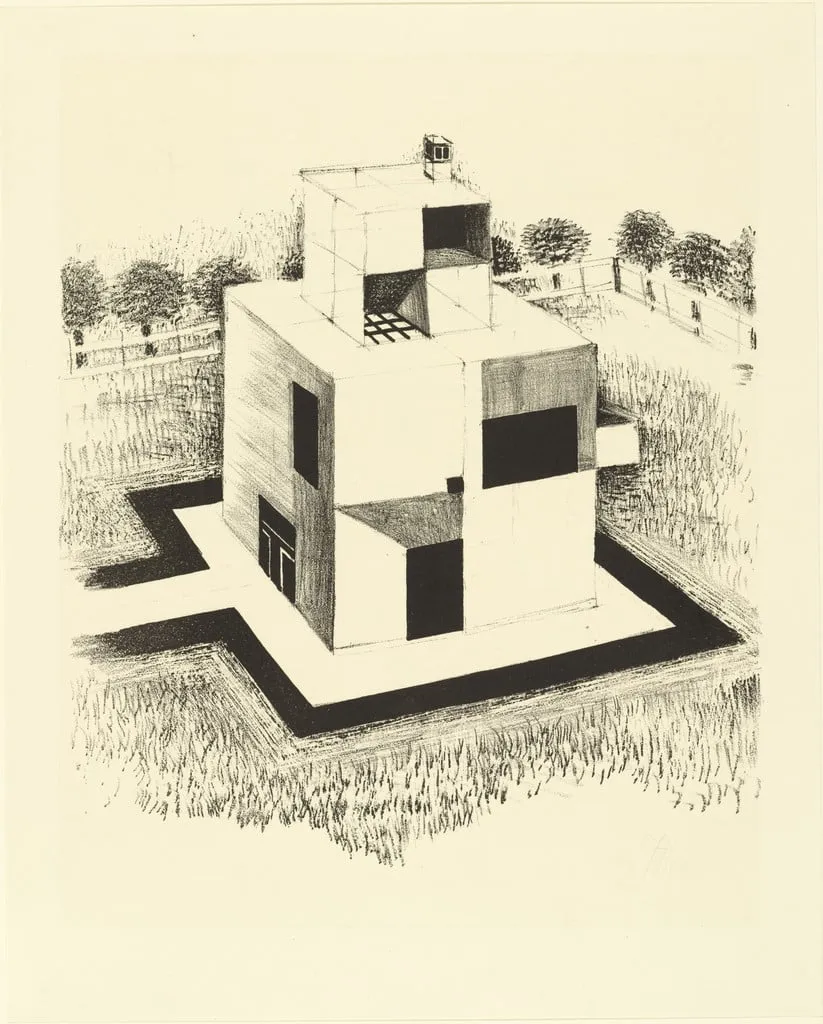 Untitled, by Johannes Itten, ink, 1920