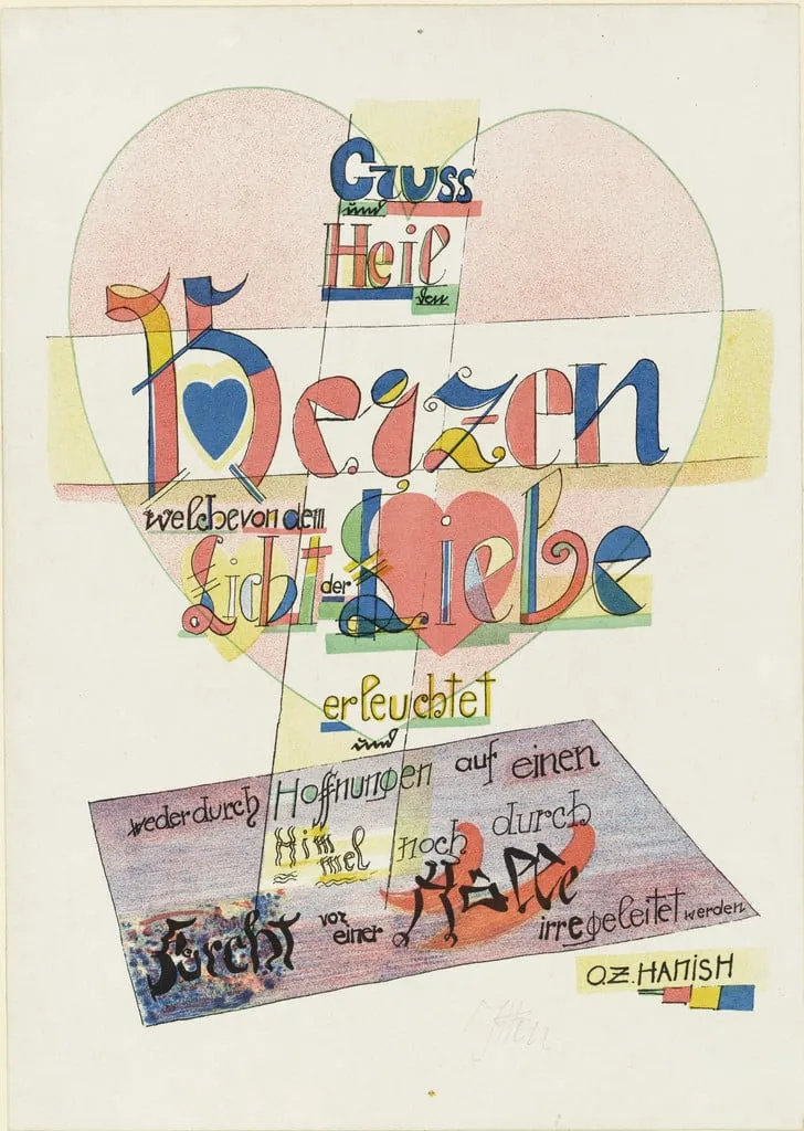Untitled, by Johannes Itten, ink, 1921