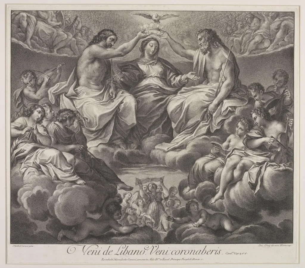 Coronation of the Virgin, by Johannes Jakob Frey, 1850