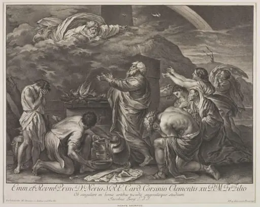 Noah's Sacrifice, by Johannes Jakob Frey