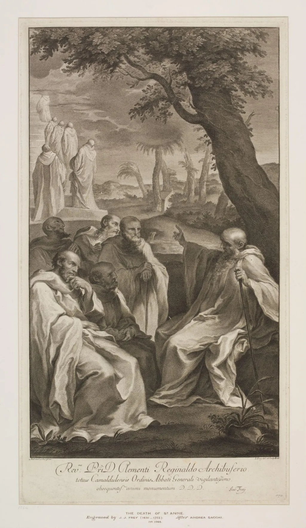 The Death of St. Anne, by Johannes Jakob Frey, 1850