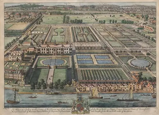 Beaufort House, Chelsea, by Johannes Kip