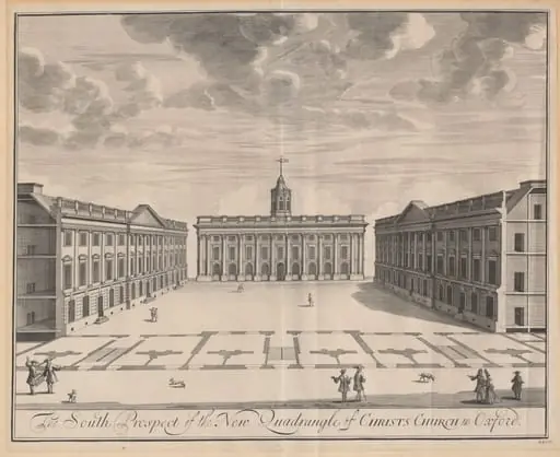 The South Prospect of the New Quadrangle of Christ Church in Oxford, by Johannes Kip