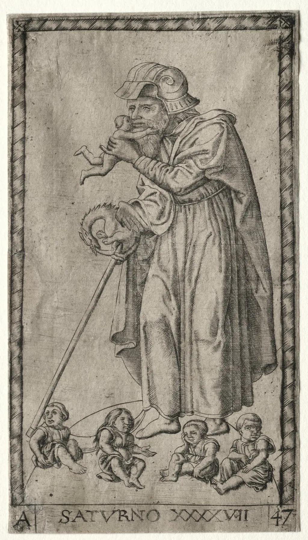 Saturn, by Johannes Ladenspelder, 1547