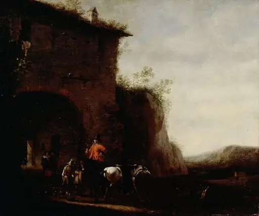 Metsästykseen lähtö, by Johannes Lingelbach